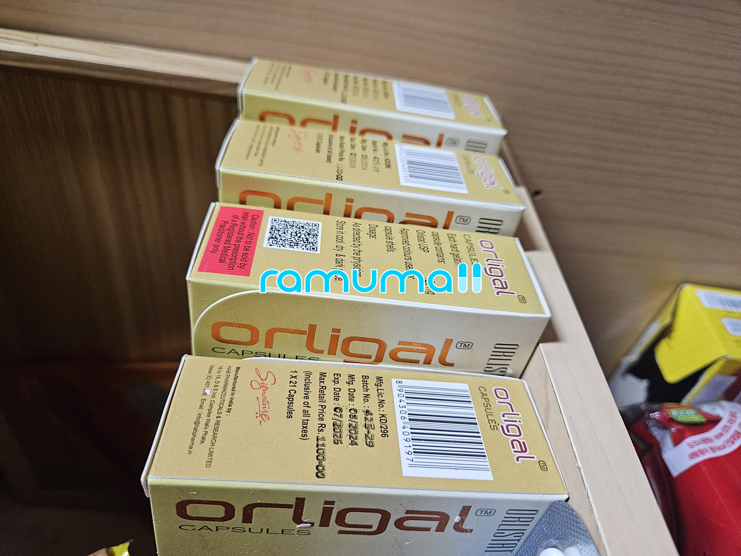 오르리스타트  올리갈 120mg (제니칼) 직구 후기