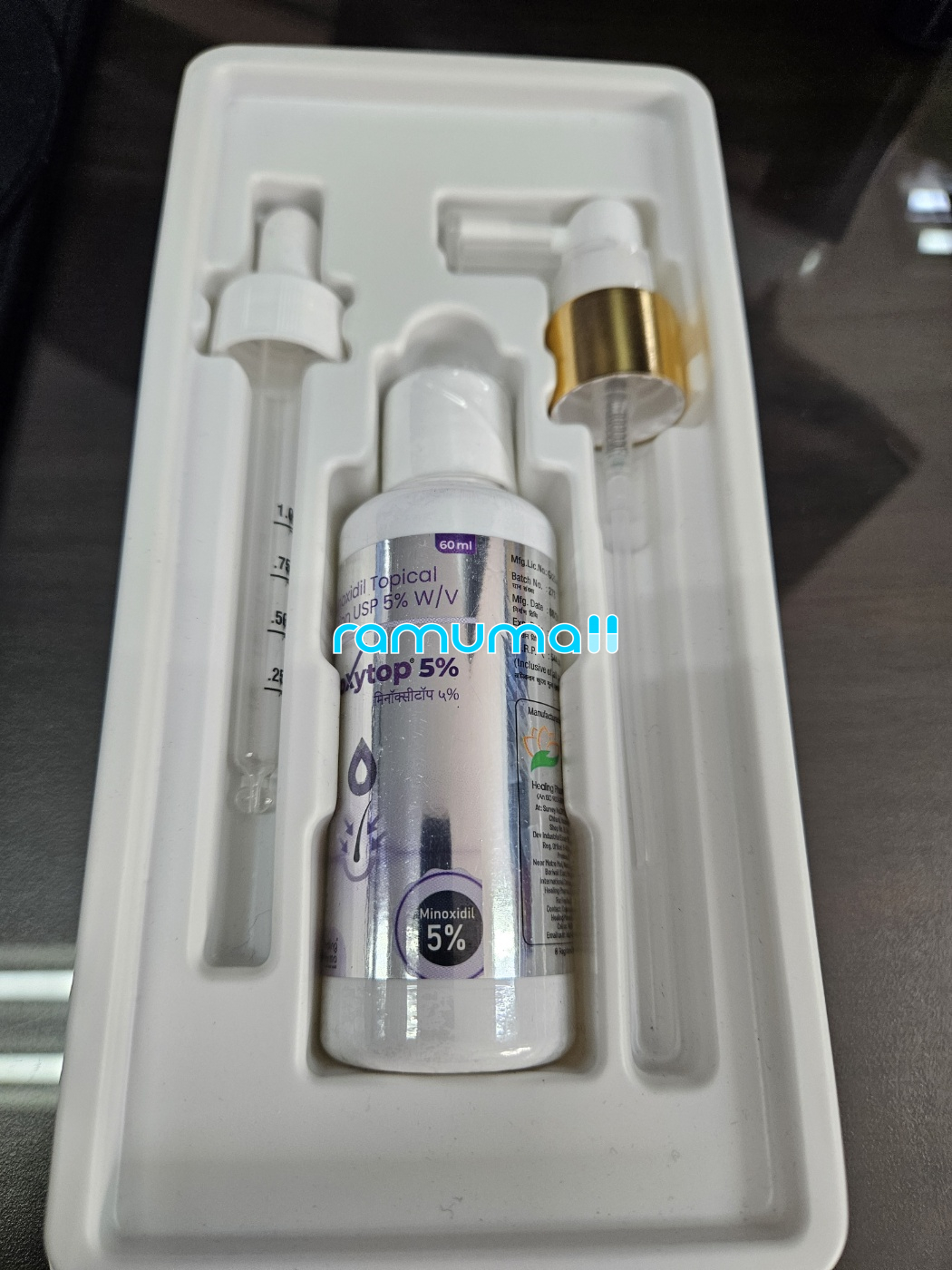 바르는 미녹시딜 5%(미녹시탑 MINOXIDIL 5%, 60ml) 직구 후기